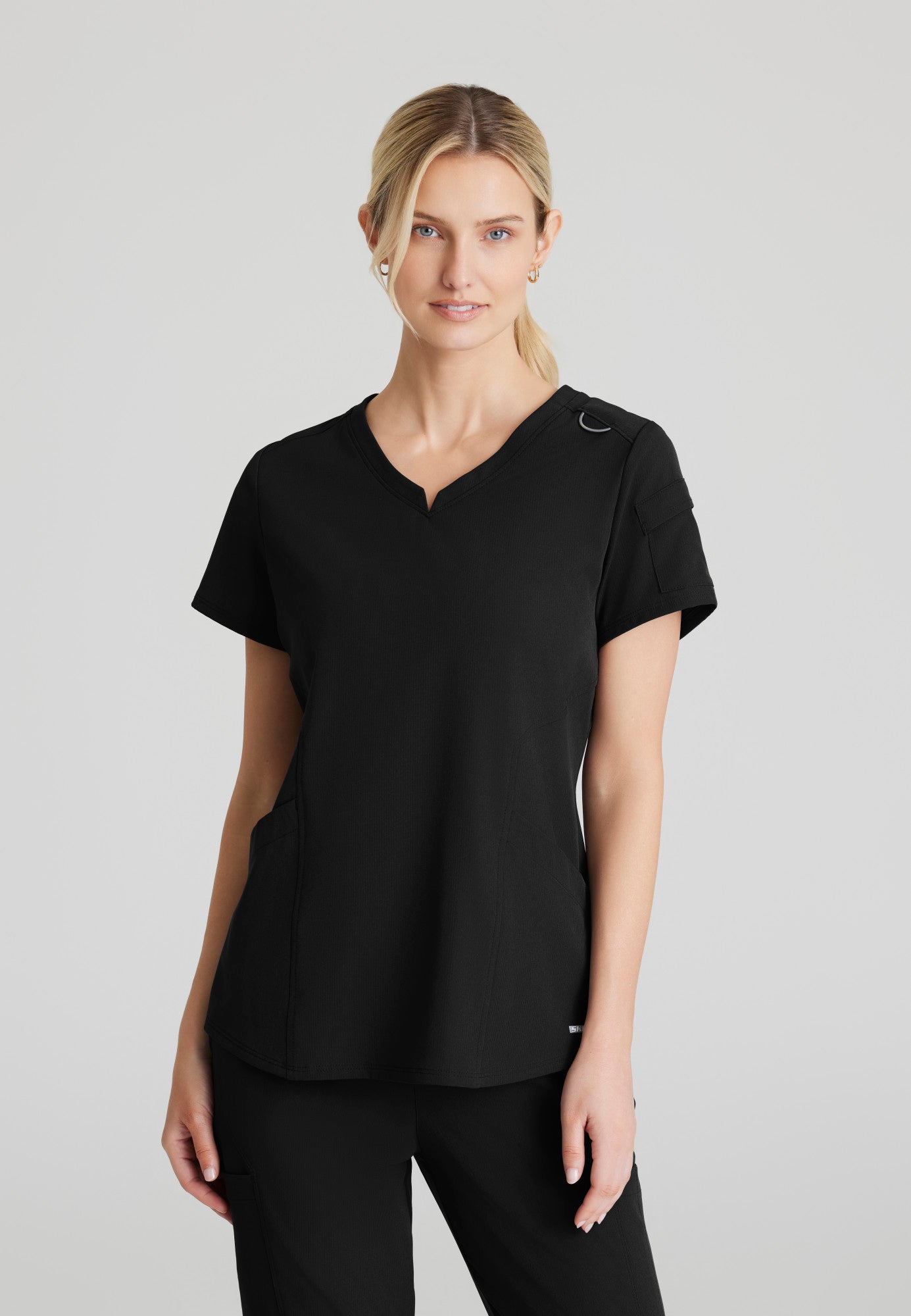 Aura Top - Black - Jen's Scrubs